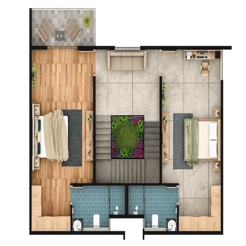 East Facing Villa - First Floor