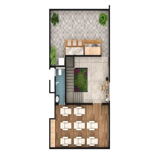 North Facing Villa - Second Floor